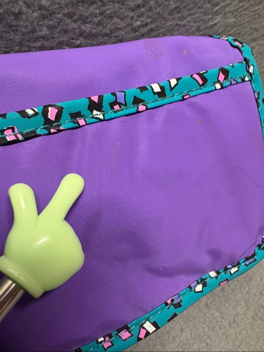 Disney‎ Minnie Mouse Purple and Teal Kids Wristlet Purse